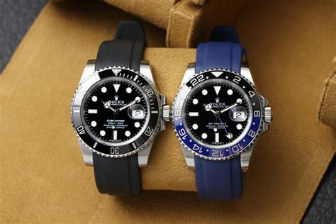 rolex submariner watch band replica|rolex submariner with rubber strap.